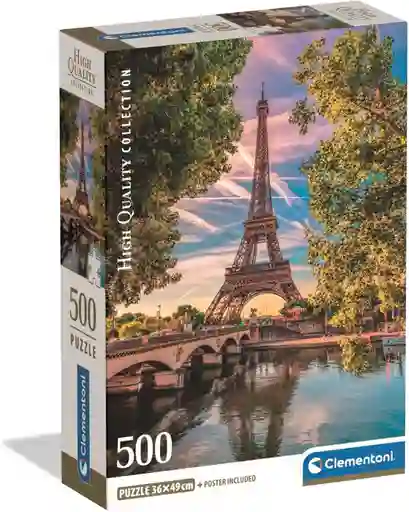 Rompecabezas 500 Piezas Torre Eiffel Francia Clementoni