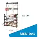 Organizador Multifuncional Rack Zapatero Perchero 4 Niveles
