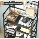 Organizador Multifuncional Rack Zapatero Perchero 4 Niveles