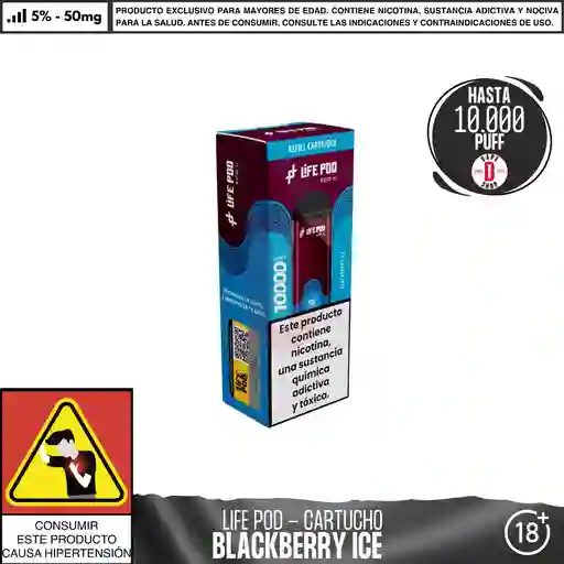 Blackberry Ice - Life Pod - Eco Ii Pod 10.000 Aspiraciones