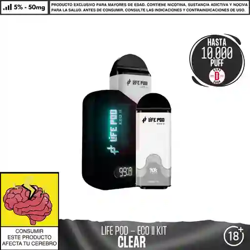 Eco Ii Kit - Life Pod - Clear 10.000 Aspiraciones