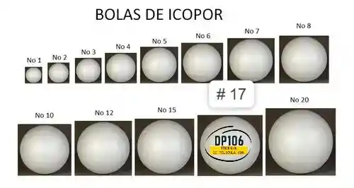 Bola De Icopor #17 X 1 Und