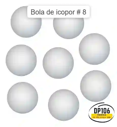 Bolas De Icopor # 8 X 5 Und