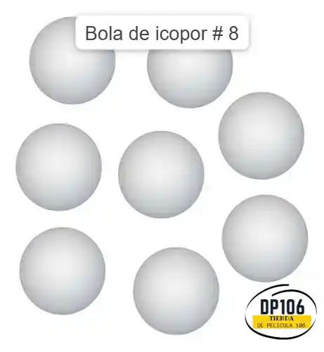 Bolas De Icopor # 8 X 5 Und