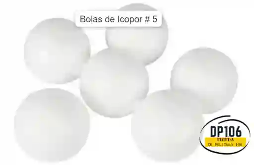 Bolas De Icopor # 5 X 5 Und