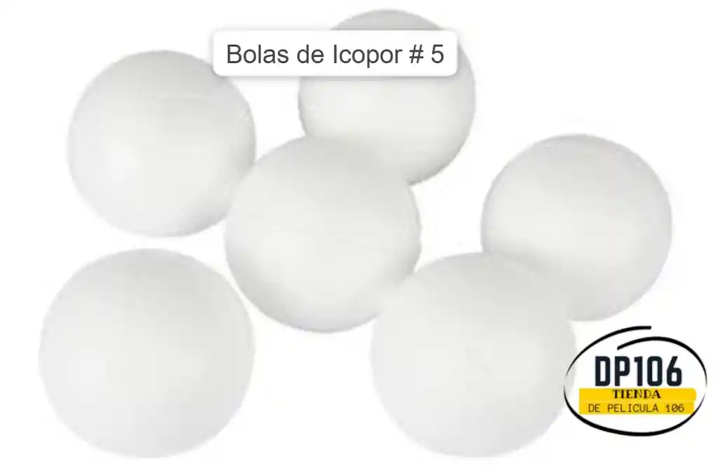 Bolas De Icopor # 5 X 5 Und