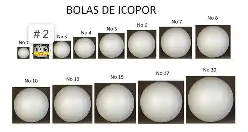 Bolas De Icopor # 2 X 5 Und