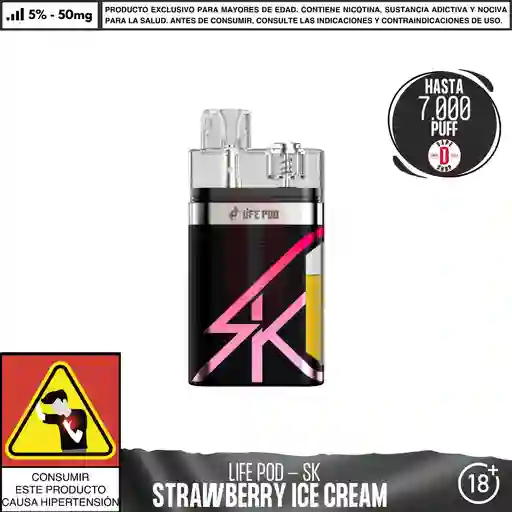 Strawberry Ice Cream - Life Pod - Eco Sk 7.000 Aspiraciones
