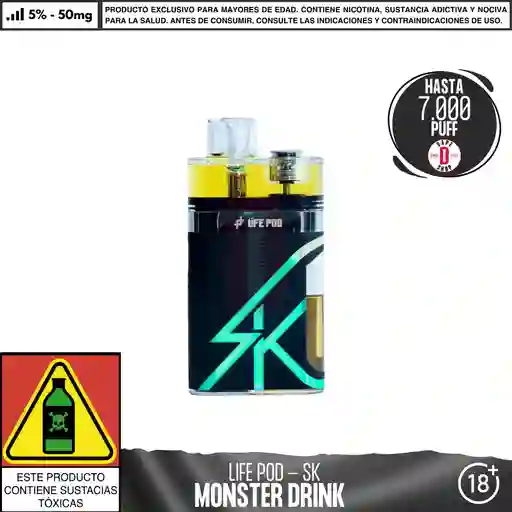 Monster Drink - Life Pod - Eco Sk 7.000 Aspiraciones