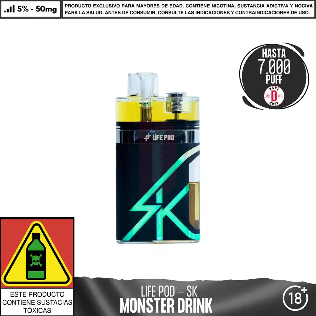 Monster Drink - Life Pod - Eco Sk 7.000 Aspiraciones