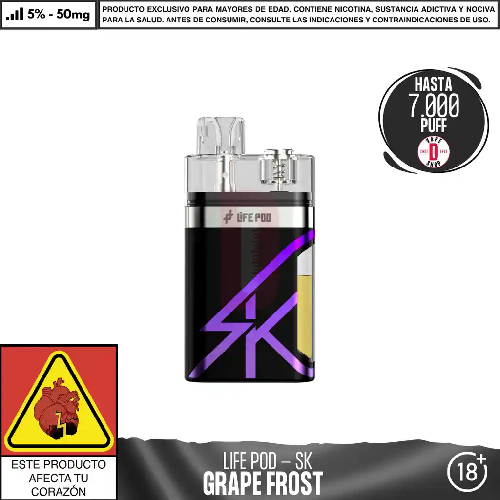 Grape Frost - Life Pod - Eco Sk 7.000 Aspiraciones