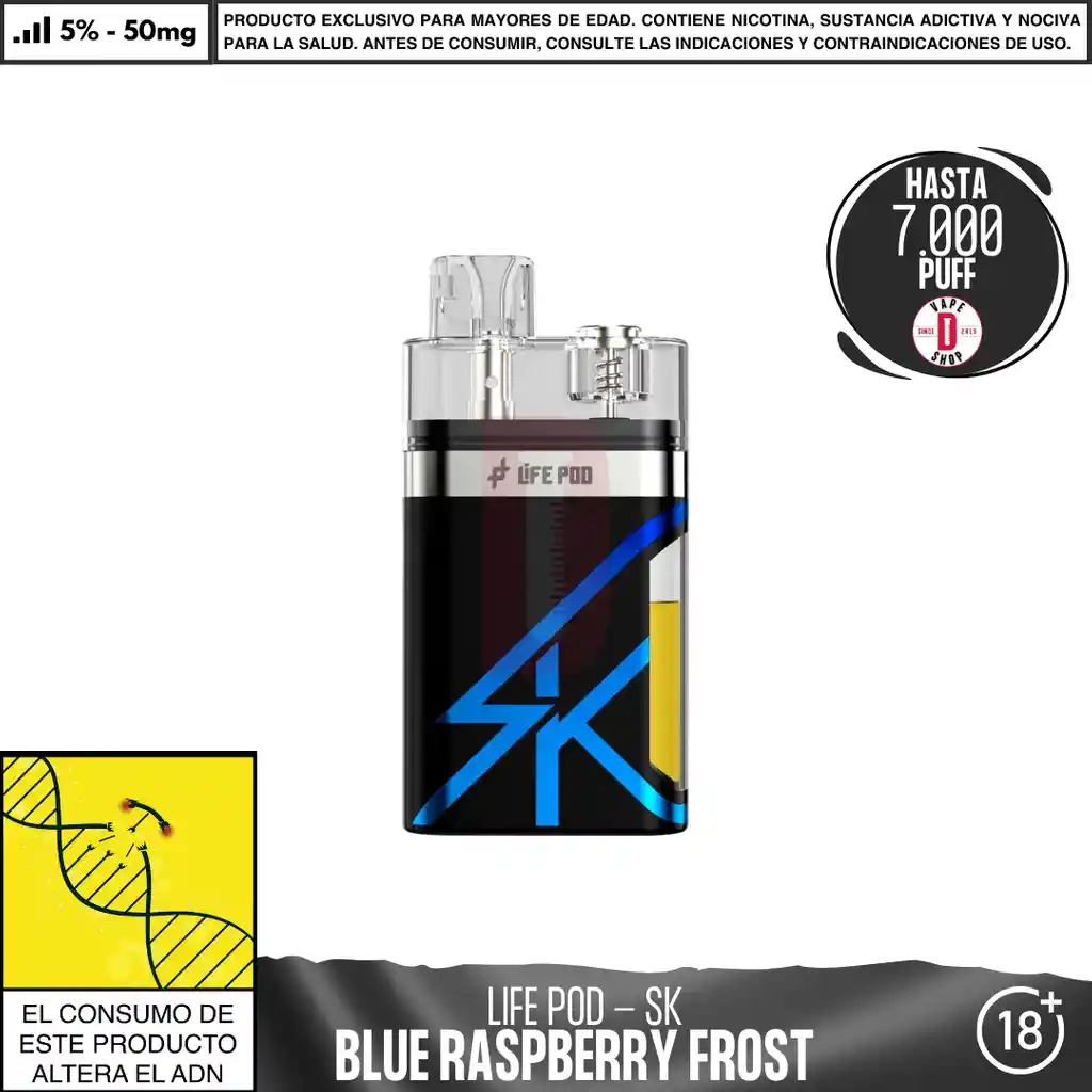 Blue Rapsberry Frost - Life Pod - Eco Sk 7.000 Aspiraciones