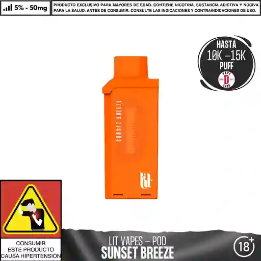 Sunset Breeze - Lit - Litpod Pod 10.000-15.000 Aspiraciones