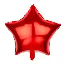 Estrella Con Mensaje De Feliz Cumpleaño 18 Pulgadas Rojo