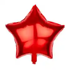Estrella Con Mensaje De Feliz Cumpleaño 18 Pulgadas Rojo