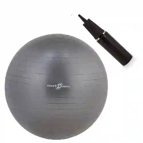 Pelota Para Gimnasia 75cm Con Bomba Gris