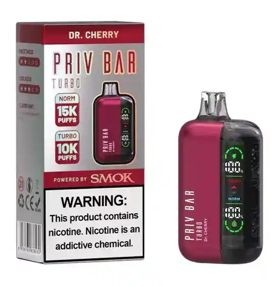 Priv Bar Turbo 15.000puff - Dr. Cherry