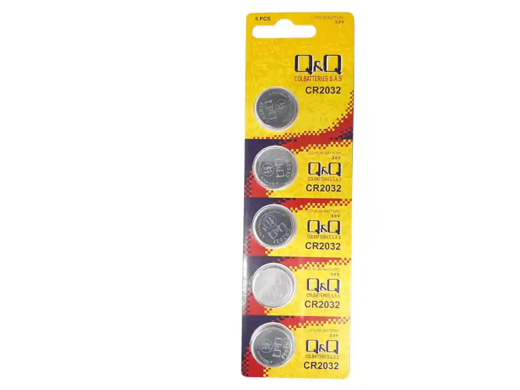 Pila Batería Tipo Moneda Qq 2032 3v Paquete X 5 Unidades