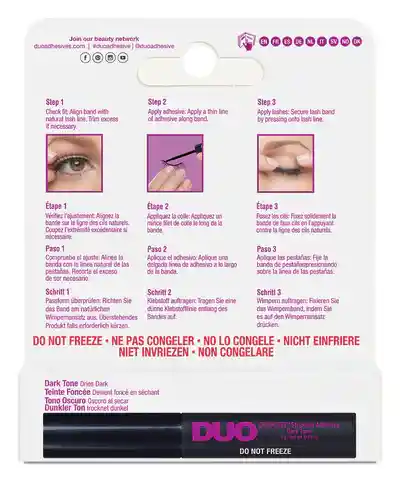 Duo Pegante Para Pestañas Tono Dark 5g Ref Morada