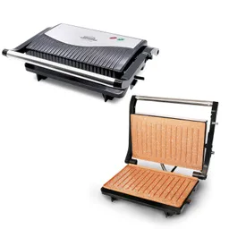Sanduchera Parrilla Grill Asador Eléctrico Panini Antiadher