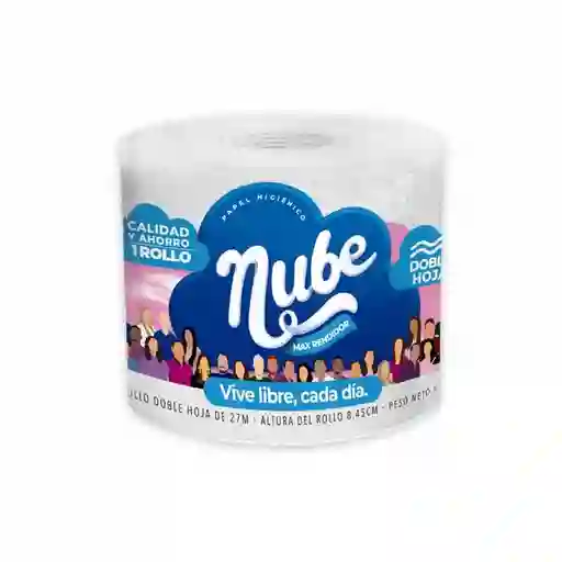 Nube Papel Higienico Max Rendidor Doble Hoja