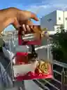 Bolso Con Vino Tinto Y Rosa Eterna