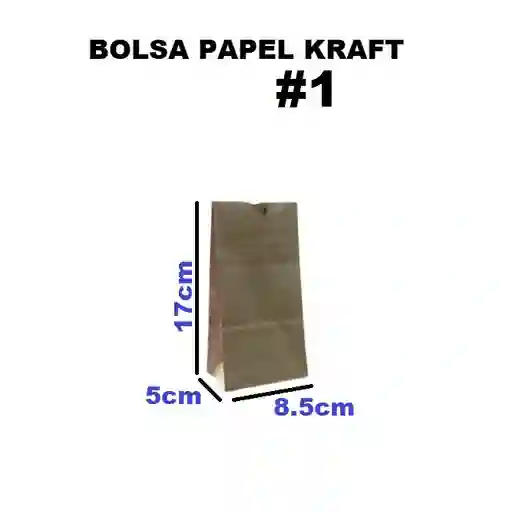 Bolsa De Papel Kraft 1 Libra X 100und