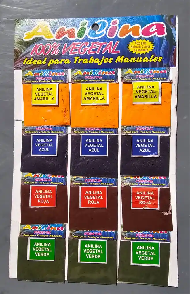 Anicilina Pintura Tiñe Tela Lana Carton Madera Mineral Y Vegetal Ideal Para Trbajos Manuales Disolver En Agua Caliente Tonos Tierra Y Multicolor