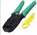 Pinza Ponchadora Rj45 Red + Pela Cable Para Cable Utp Rj45 Rj11 Rj9