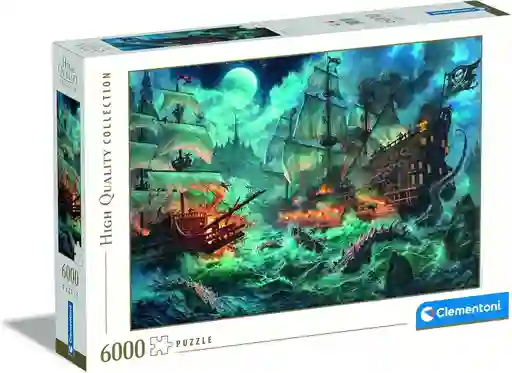 Rompecabezas 6000 Piezas Batalla Naval Fantasía Clementoni