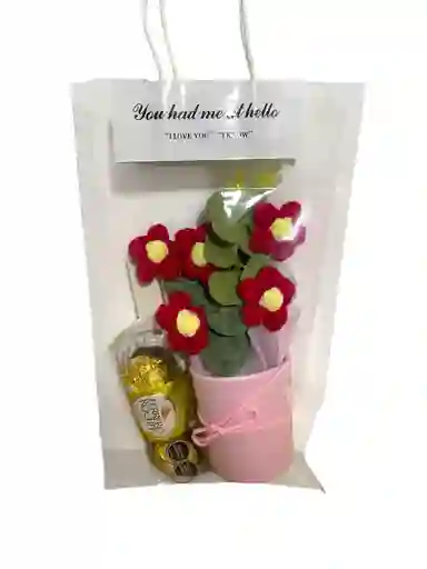 Bouquet De Margaritas En Croché 15 Cm.