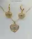 Set De Joyería Corazón Con Ojo Turco Regalo Para Mamá, Feliz Dia Mama, Para Madre