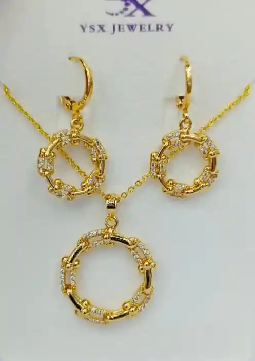 Set De Joyería Círculo De Cristales Regalo Para Mamá, Feliz Dia Mama, Para Madre