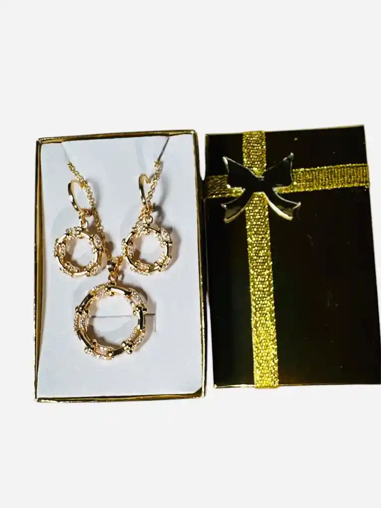 Set De Joyería Círculo De Cristales Regalo Para Mamá, Feliz Dia Mama, Para Madre