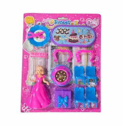Muñeca Princesa Vestido Juguete Niñas + Accesorios Casa