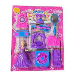 Muñeca Princesa Vestido Juguete Niñas + Accesorios Casa