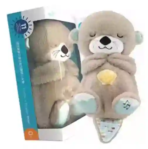 Peluche Nutria Respira Con Movimiento Sonidos Juguete Para Dormir