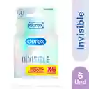 Condones Durex Invisible X6 Unidades