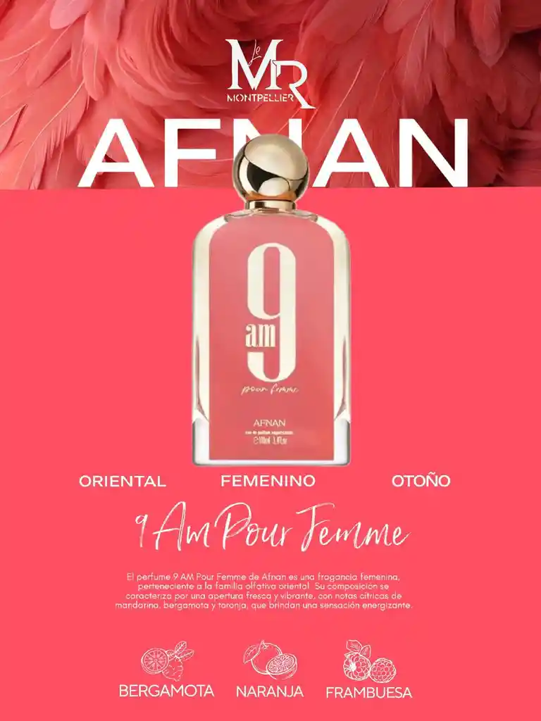 Perfume Original 9am Pour Femme X100 Ml