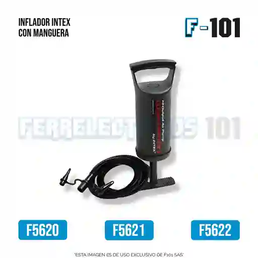 Inflador Intex Mediano 36cm Con Manguera