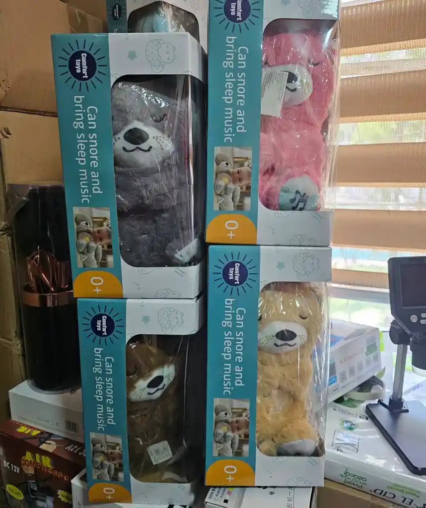 Peluche Nutria Respira Con Movimiento Sonidos Juguete Para Dormi