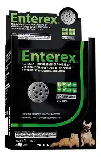 Enterex Absorvente De Toxinas Y Veneno Perro, Gato Sobre 8 G