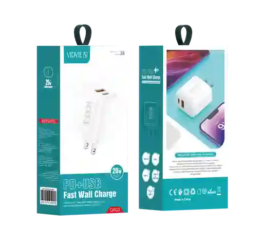 Cargador Para Iphone Usb Tipo C Carga Rápida 20w