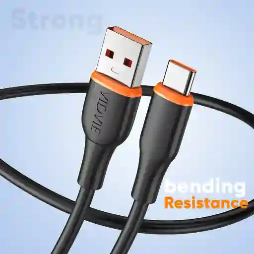Cable De Datos Carga Rápida Usb A Tipo C Negro