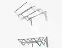 Tendedero Para Ropa Plegable 100cm Acero Inoxidable