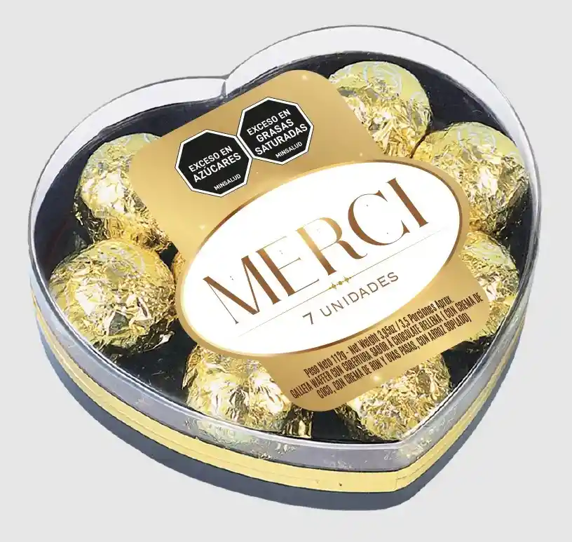 Estuche De Corazon X 7 Chocolates