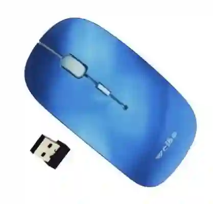 Mouse Inalámbrico Con Receptor Usb Azul Weibo 5084b