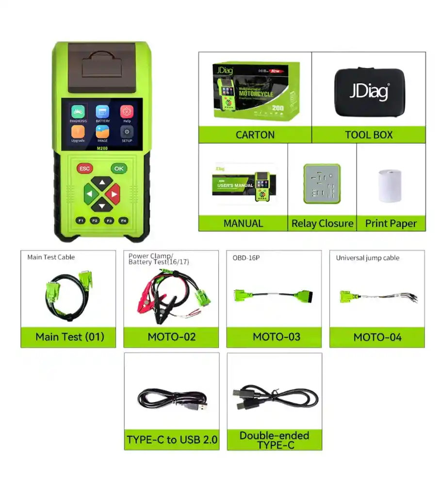 Scanner Multimarca Para Motocicletas M200 Estandar