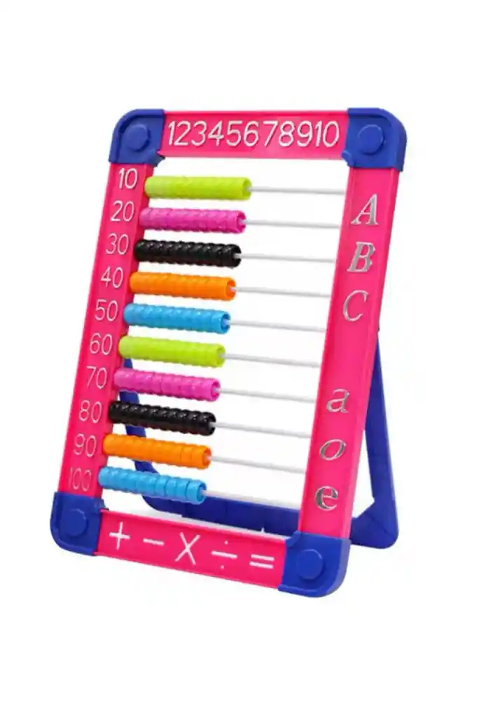 Abaco En Pasta 100 Fichas Fucsia Marfil