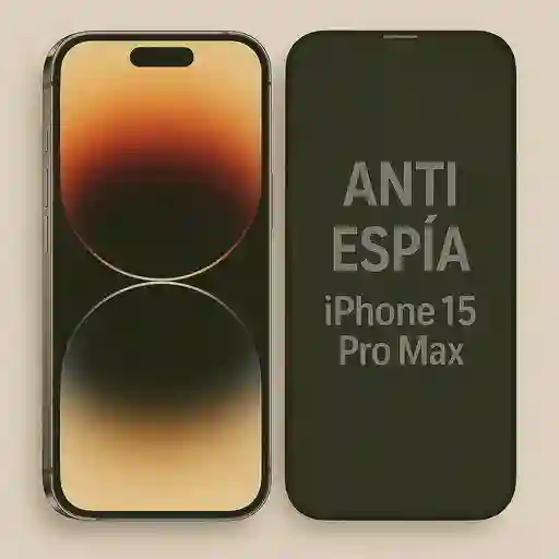 Vidrio Protector De Pantalla Premium Antiespia Para Iphone 15 Pro Max